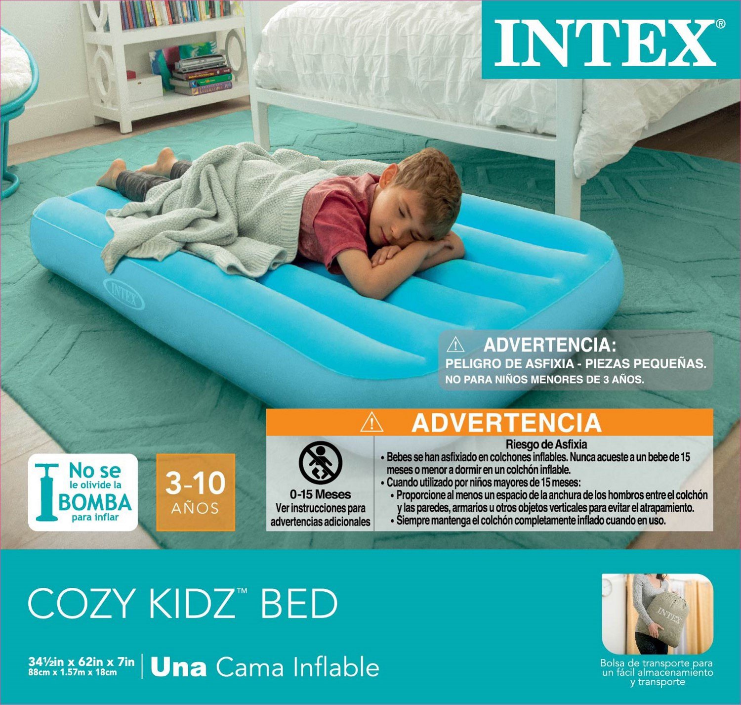 Intex kids air outlet mattress