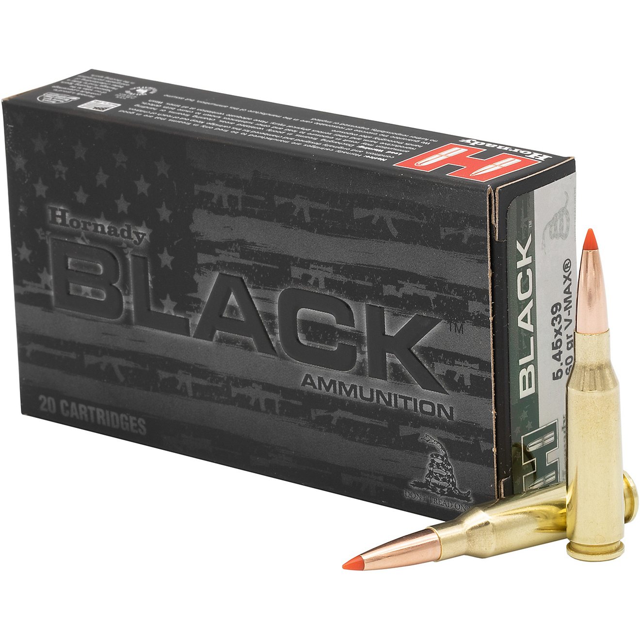 Hornady Black V-MAX 5.45 x 39mm 60-Grain Centerfire Rifle Ammunition - 20 Rounds                                                 - view number 1