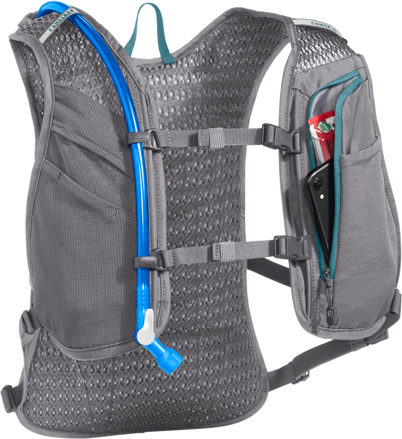 CamelBak Unisex Chase 8 70oz Bike Vest, Gunmetal/Larkspur - view number 4