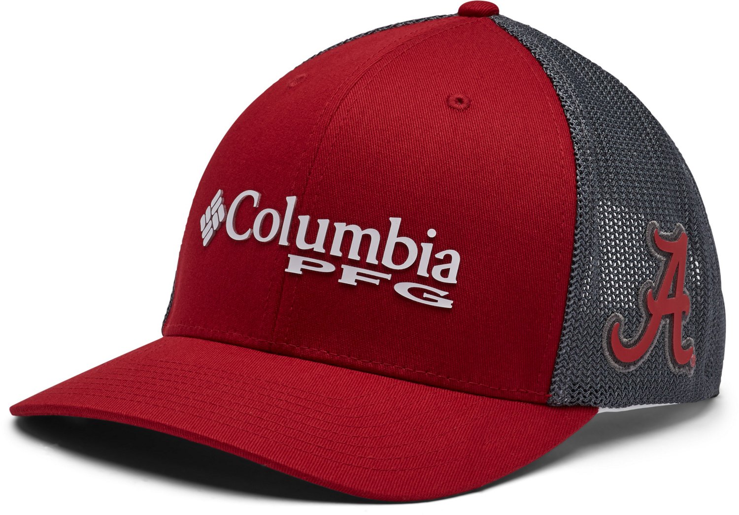 Columbia Sportswear Men's University of Alabama PFG Mesh Snap Back Ball Cap - view number 1
