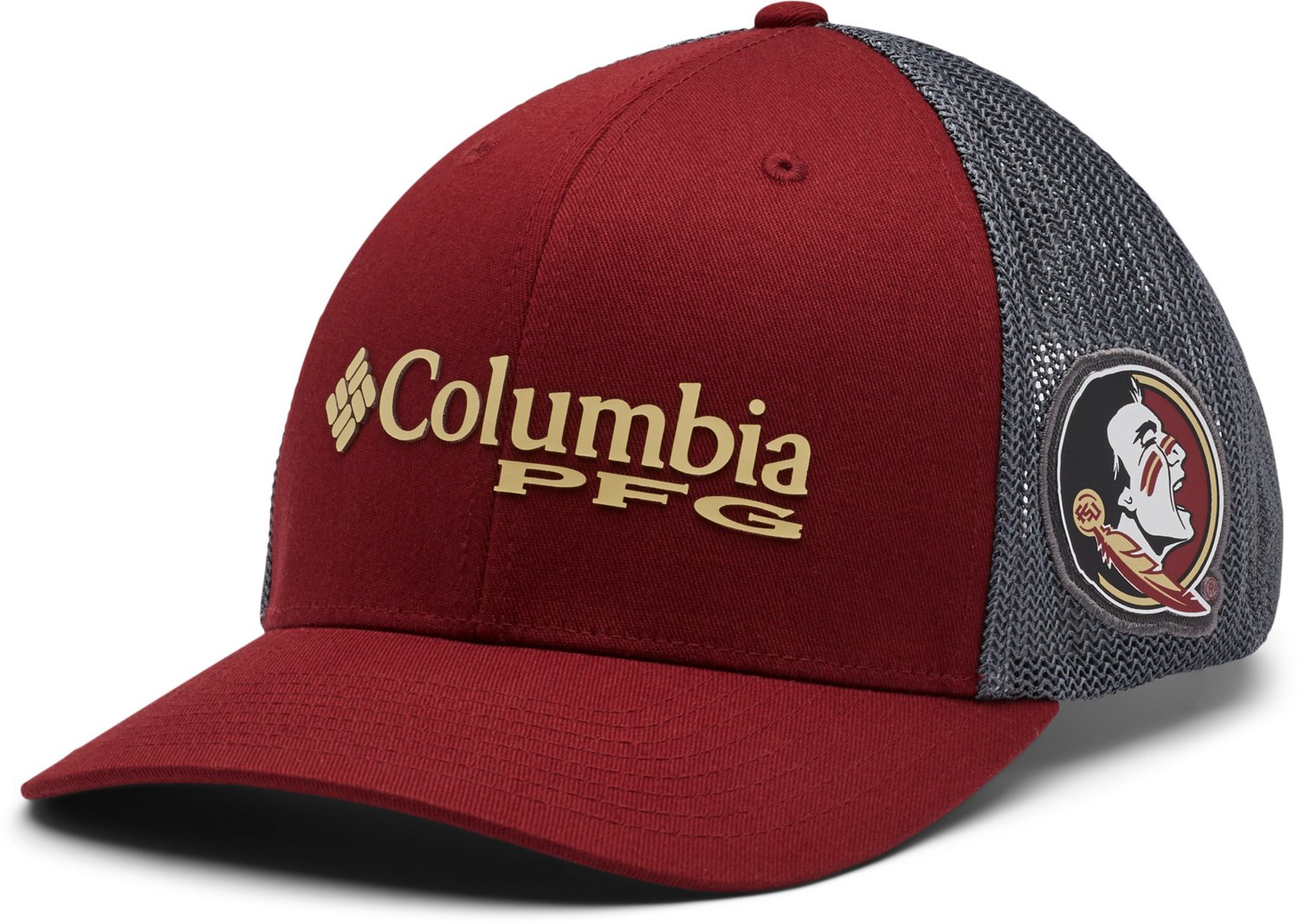 Columbia Sportswear Men's Florida State University PFG Mesh Snap Back Ball  Cap