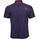 Antigua Men's Houston Texans Angler Woven Button-Down T-shirt                                                                    - view number 1 selected