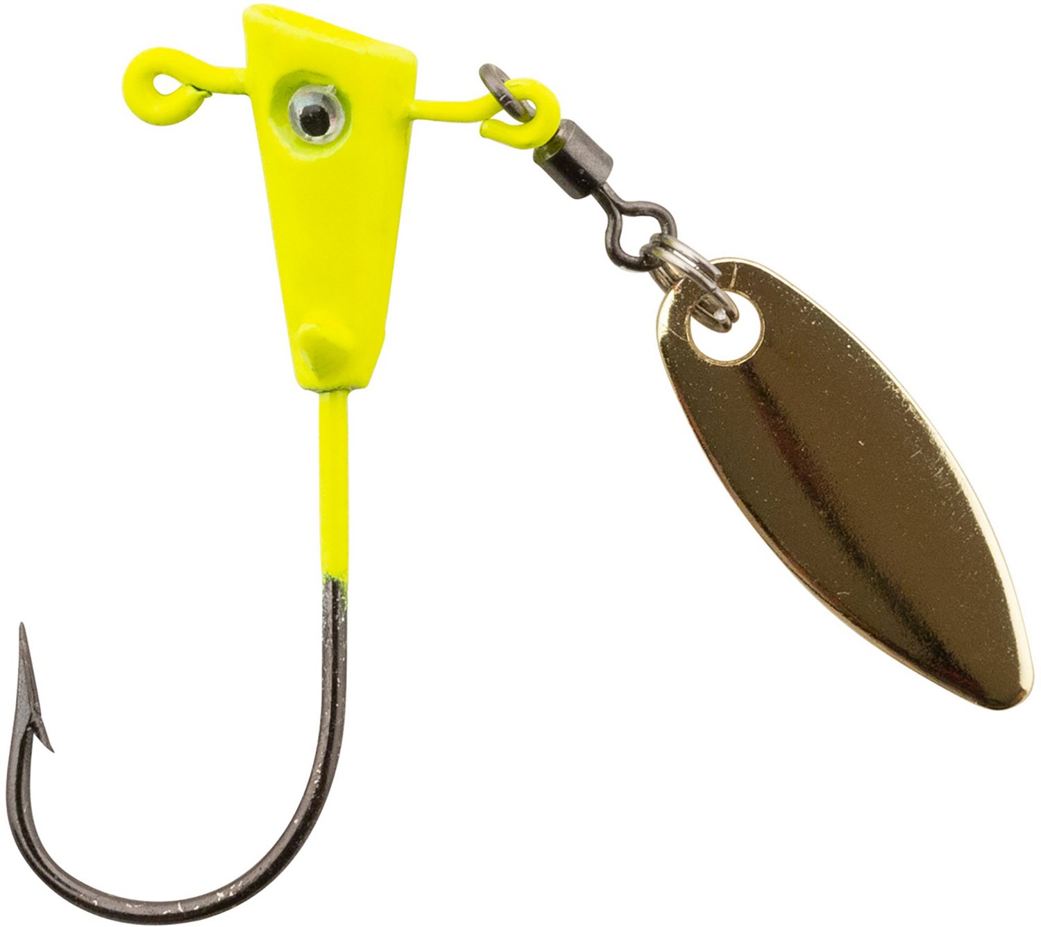 Leland's Lures Crappie Magnet Fin Spin Eyehole Jig Head - FishUSA