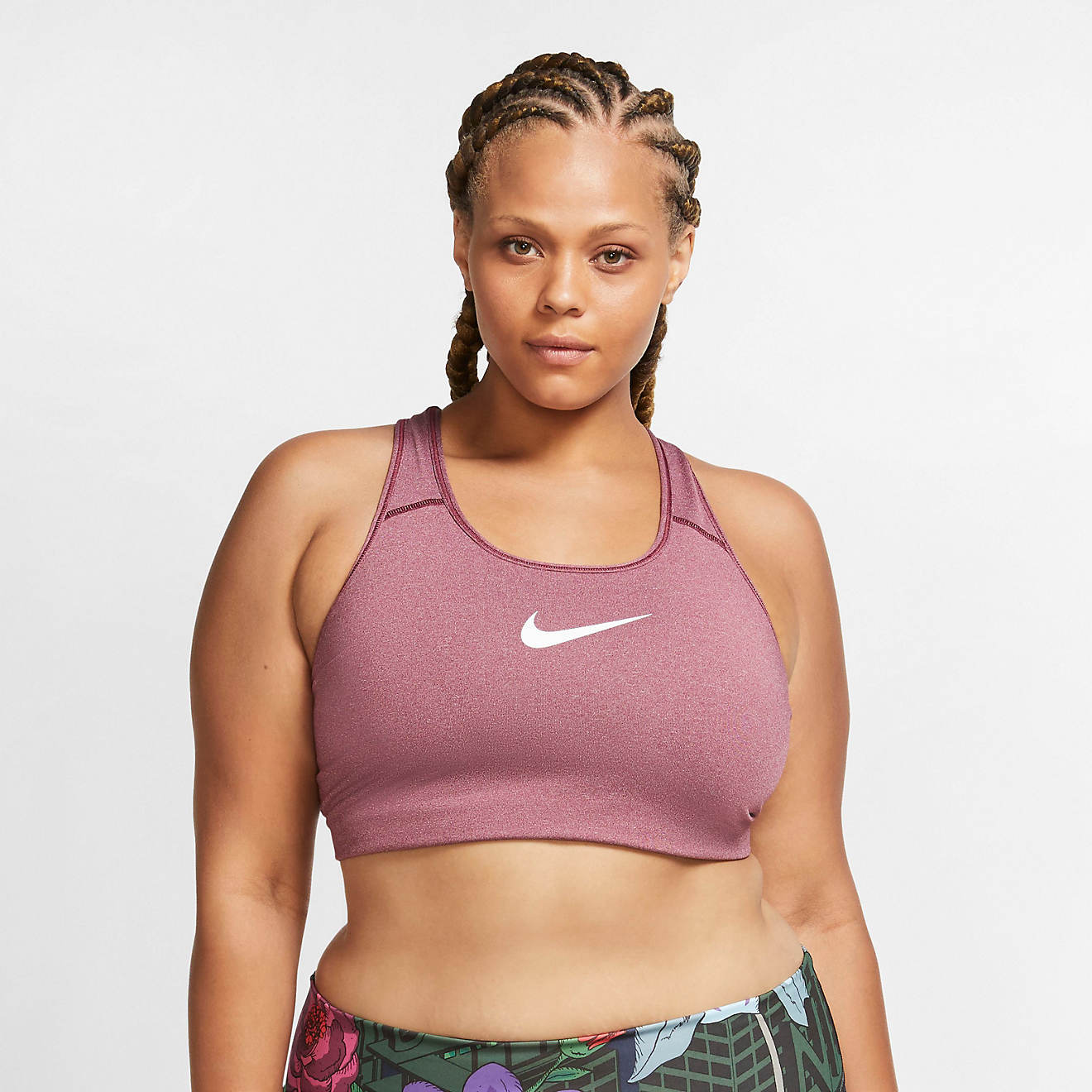 Nike Women's Swoosh Plus Size Medium-Support Sports Bra                                                                          - view number 1