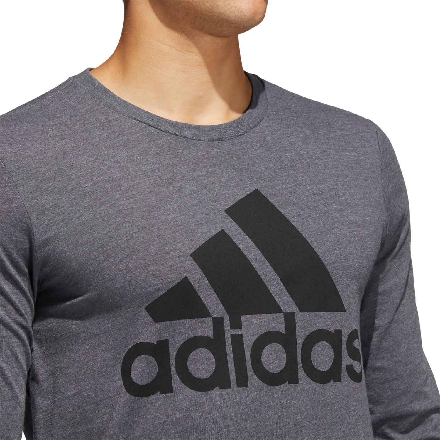 adidas Men's Basic Badge of Sport Long Sleeve T-shirt - view number 2