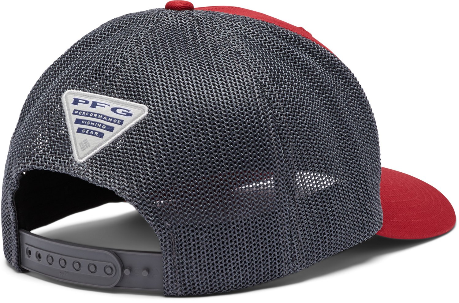 Columbia Sportswear Men's University of Arkansas PFG Mesh Snap Back Ball Cap - view number 2