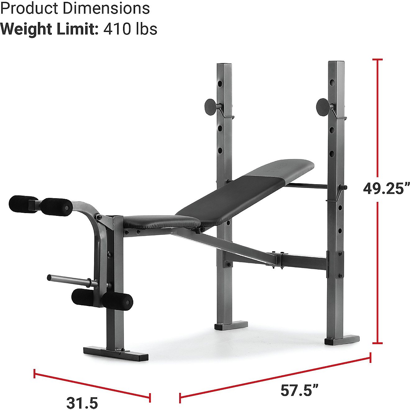 Weider XR 6.1 Multi-Position Weight Bench                                                                                        - view number 1