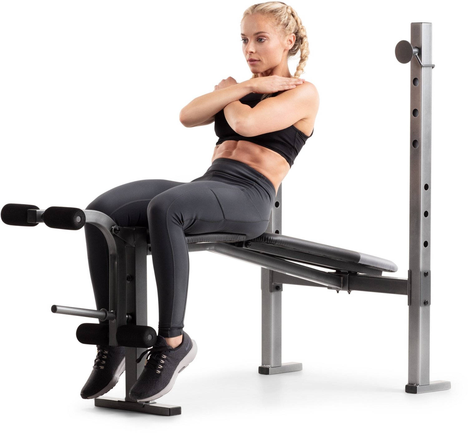 Weider xr 6.0 adjustable utility bench with discount 6 positions and exercise chart