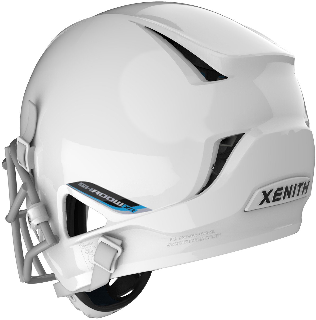 : Xenith Youth Shadow XR Black Football Helmet w/Black XRS21X  Facemask & Black Chinstrap - Medium : Sports & Outdoors