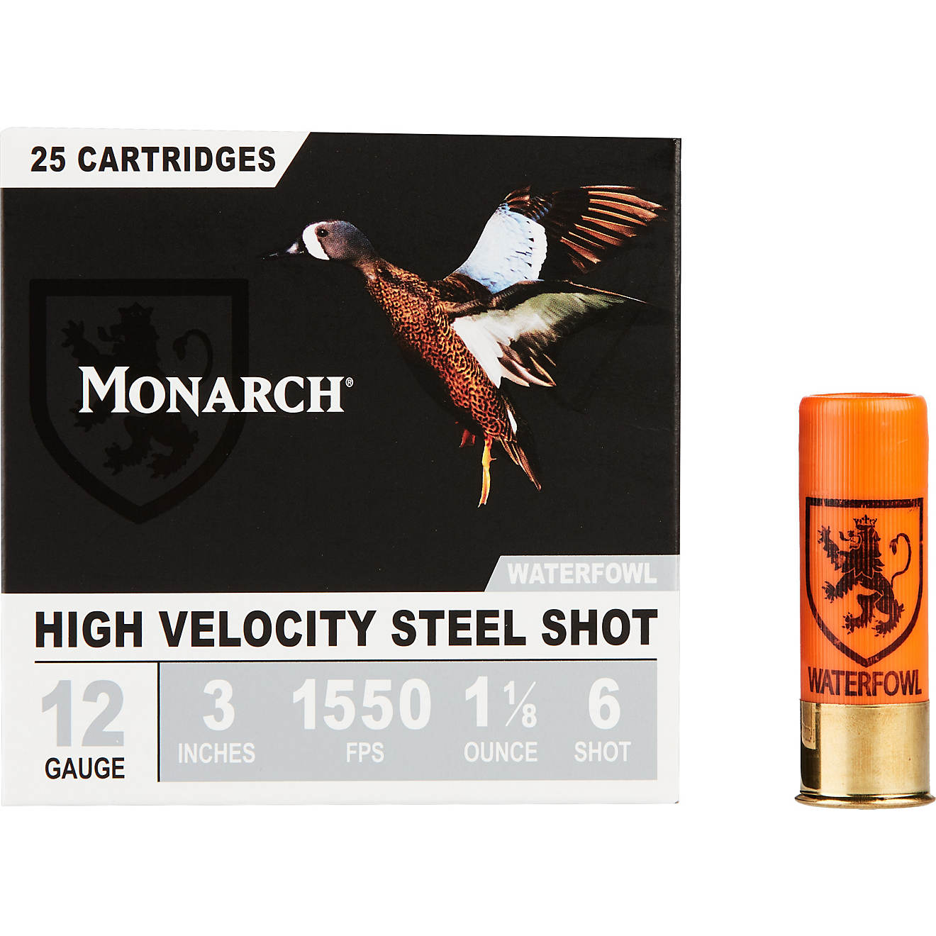 Monarch High Velocity Waterfowl 12 Gauge Shotshells - 25 Rounds                                                                  - view number 1