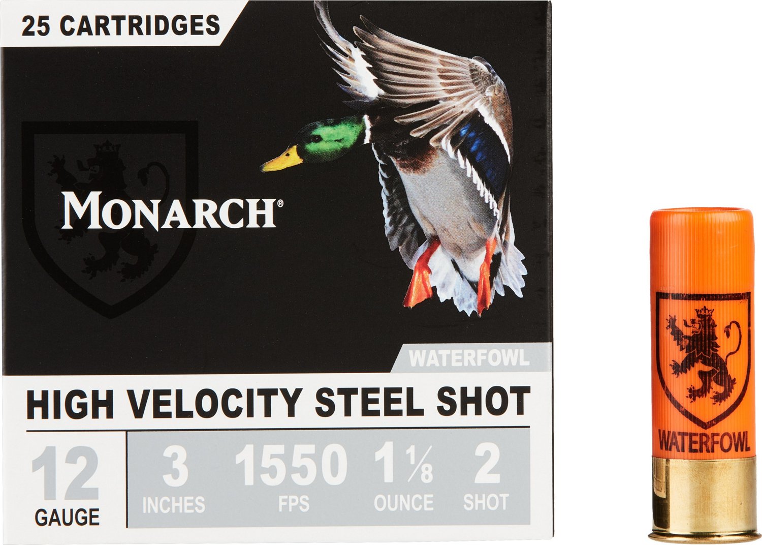 Monarch High Velocity Waterfowl 12 Gauge Shotshells - 25 Rounds                                                                  - view number 3
