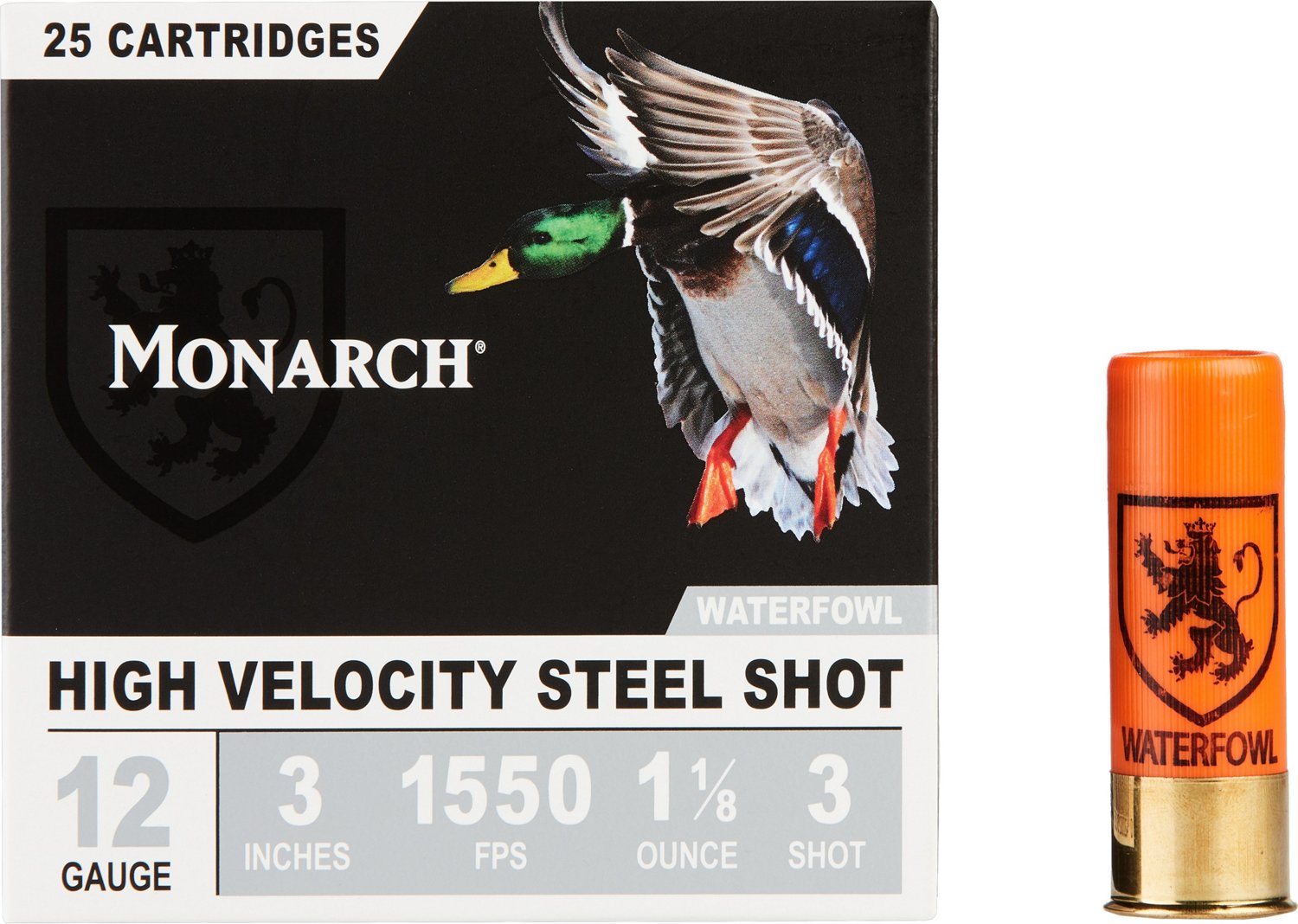 Monarch High Velocity Waterfowl 12 Gauge Shotshells - 25 Rounds                                                                  - view number 4