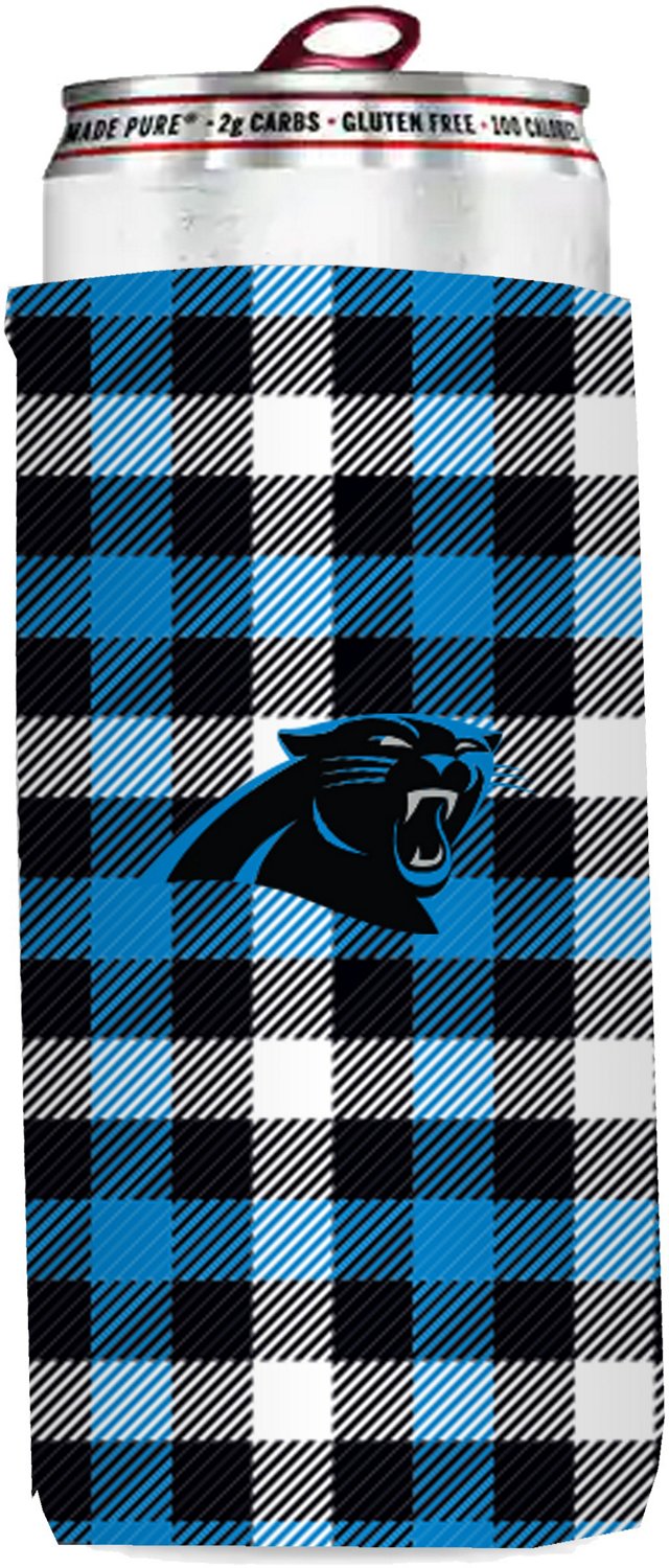 Logo Carolina Panthers Plaid Slim Can Cooler - view number 1