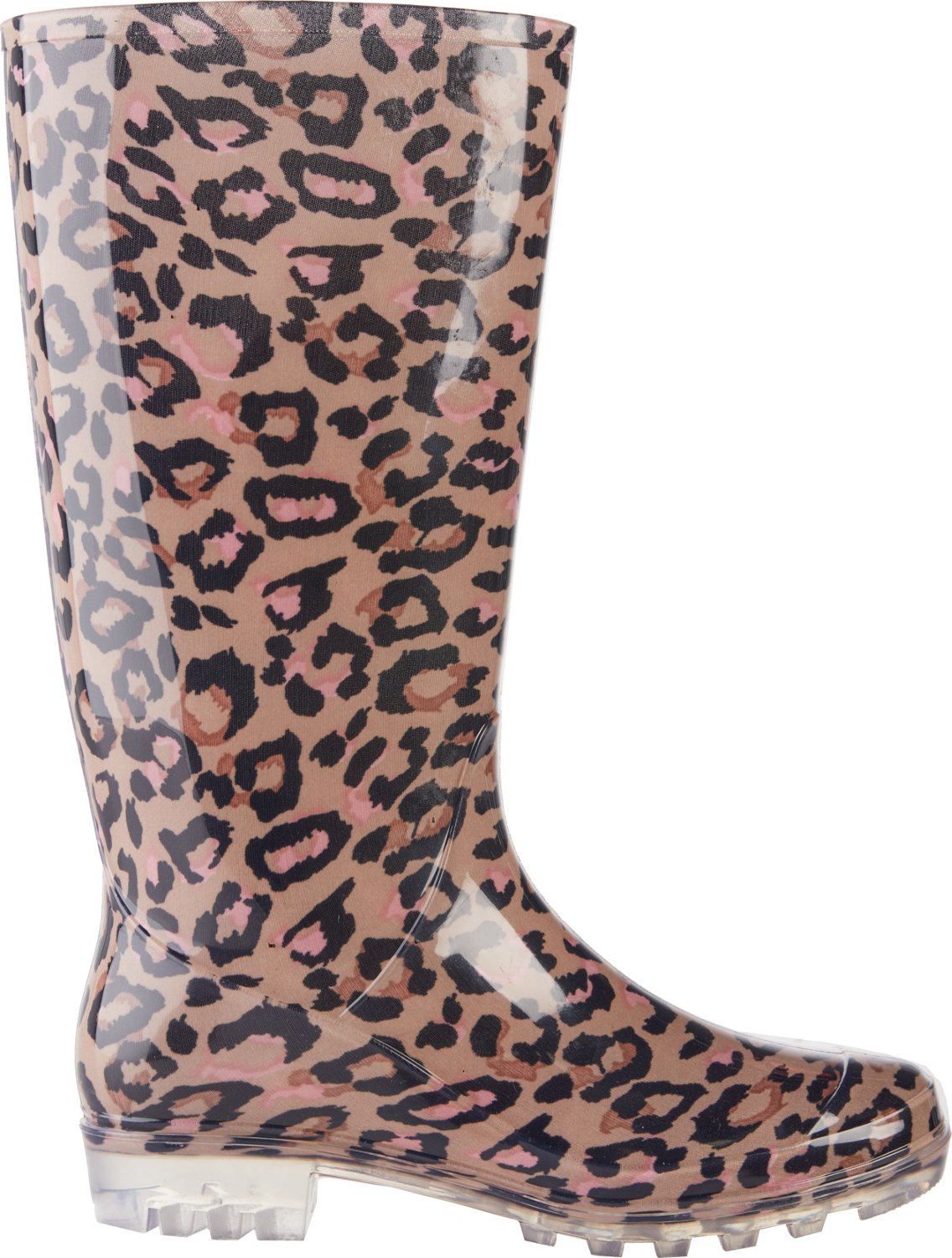 Magellan Outdoors Women s Tall Cheetah PVC Boots Academy