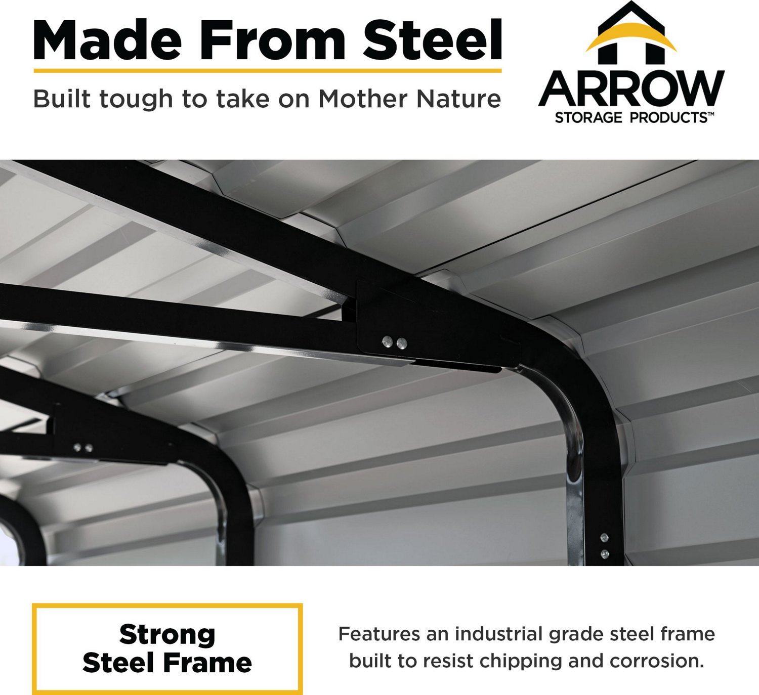 Steel Carport 10 x 15 x 7 ft. - view number 8