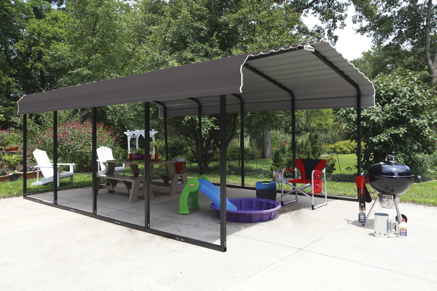 Steel Carport 12 x 20 x 7 ft. - view number 3