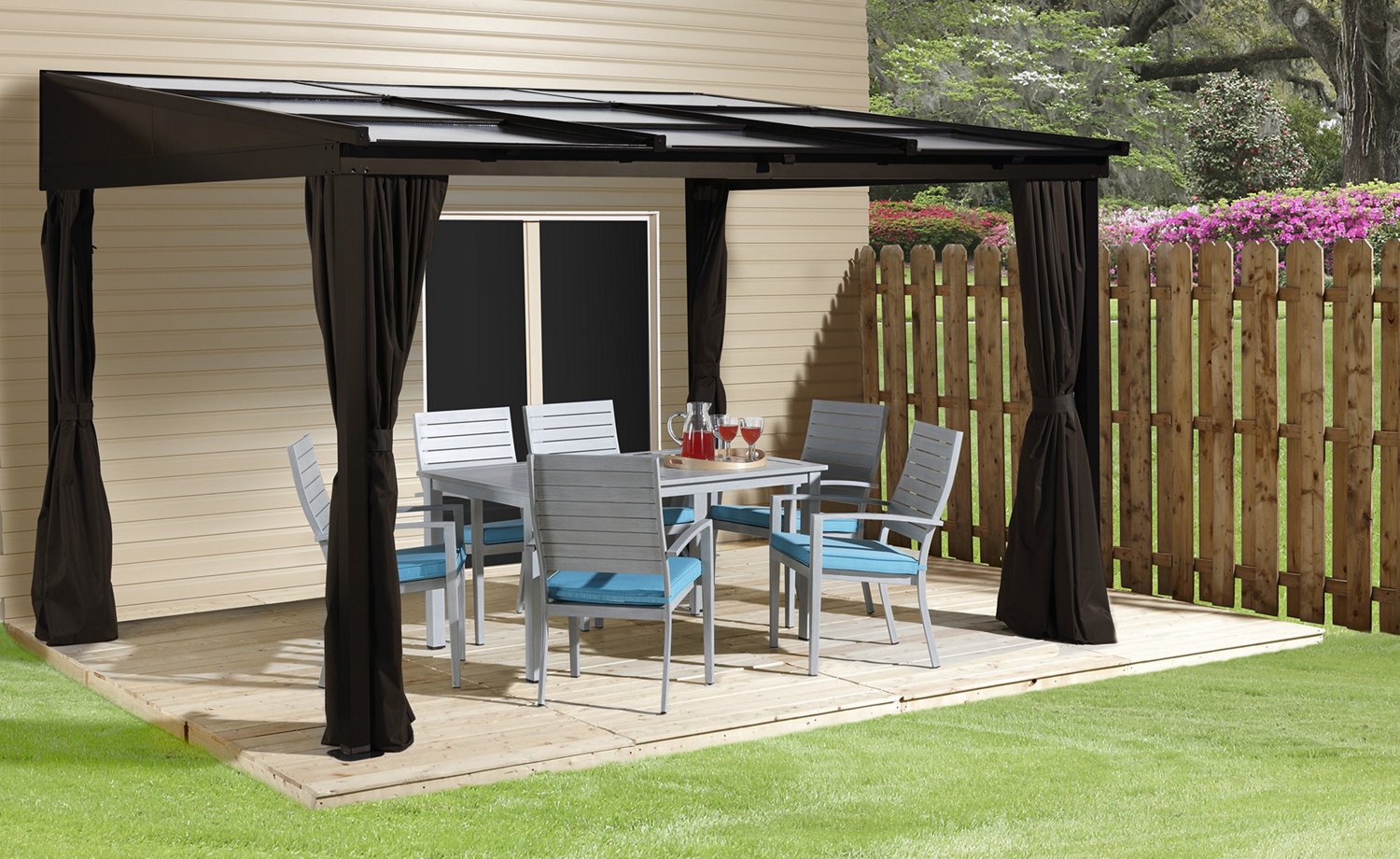 Sutton Wall-Mounted Gazebo 10 x 12 ft - view number 2