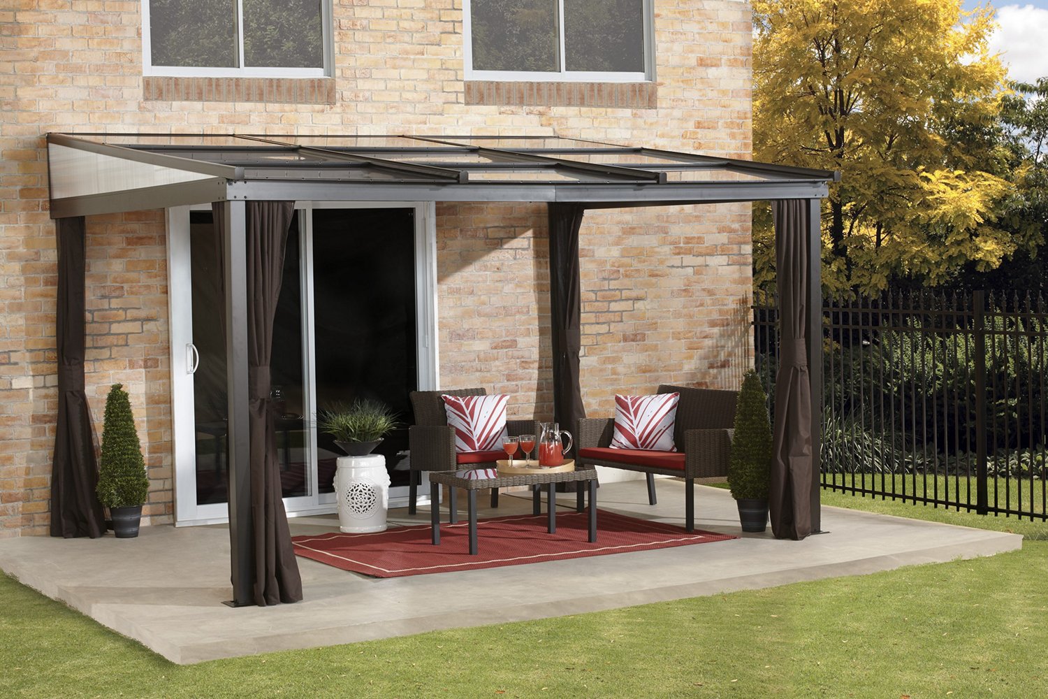ShelterLogic Budapest Wall-Mounted Hardtop 10 ft x 12 ft Gazebo - view number 2