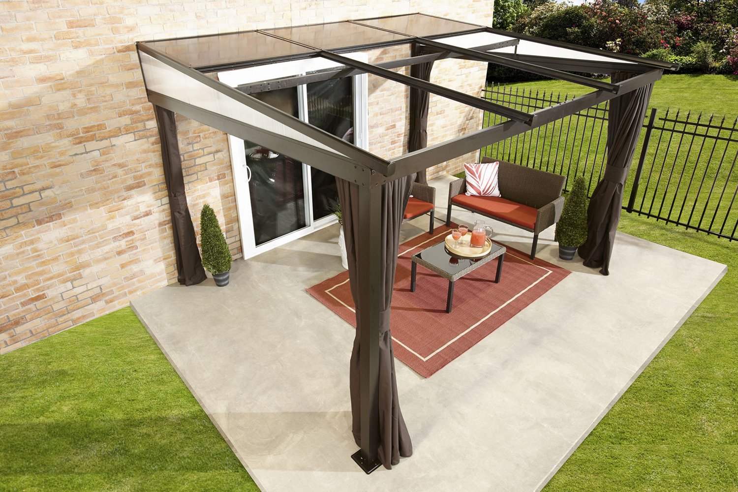 ShelterLogic Budapest Wall-Mounted Hardtop 10 ft x 12 ft Gazebo - view number 3