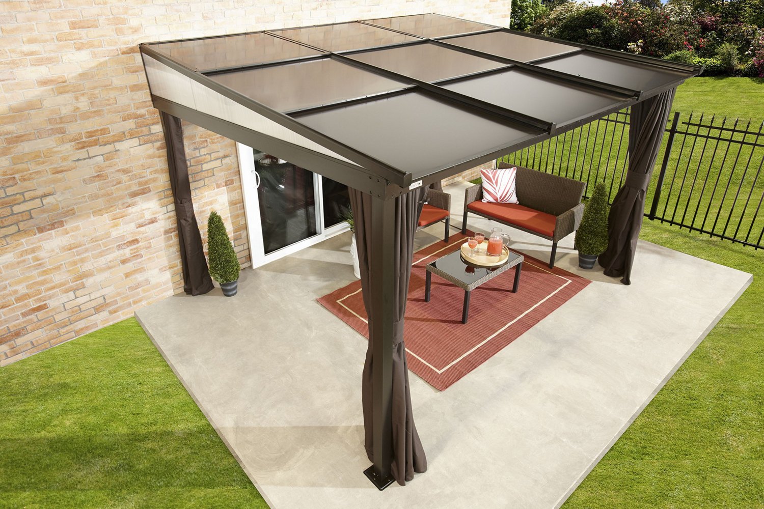 ShelterLogic Budapest Wall-Mounted Hardtop 10 ft x 12 ft Gazebo - view number 4