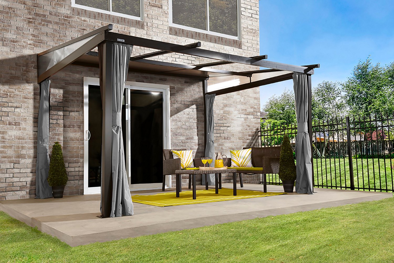 ShelterLogic Budapest Wall-Mounted Hardtop 10 ft x 12 ft Gazebo - view number 5