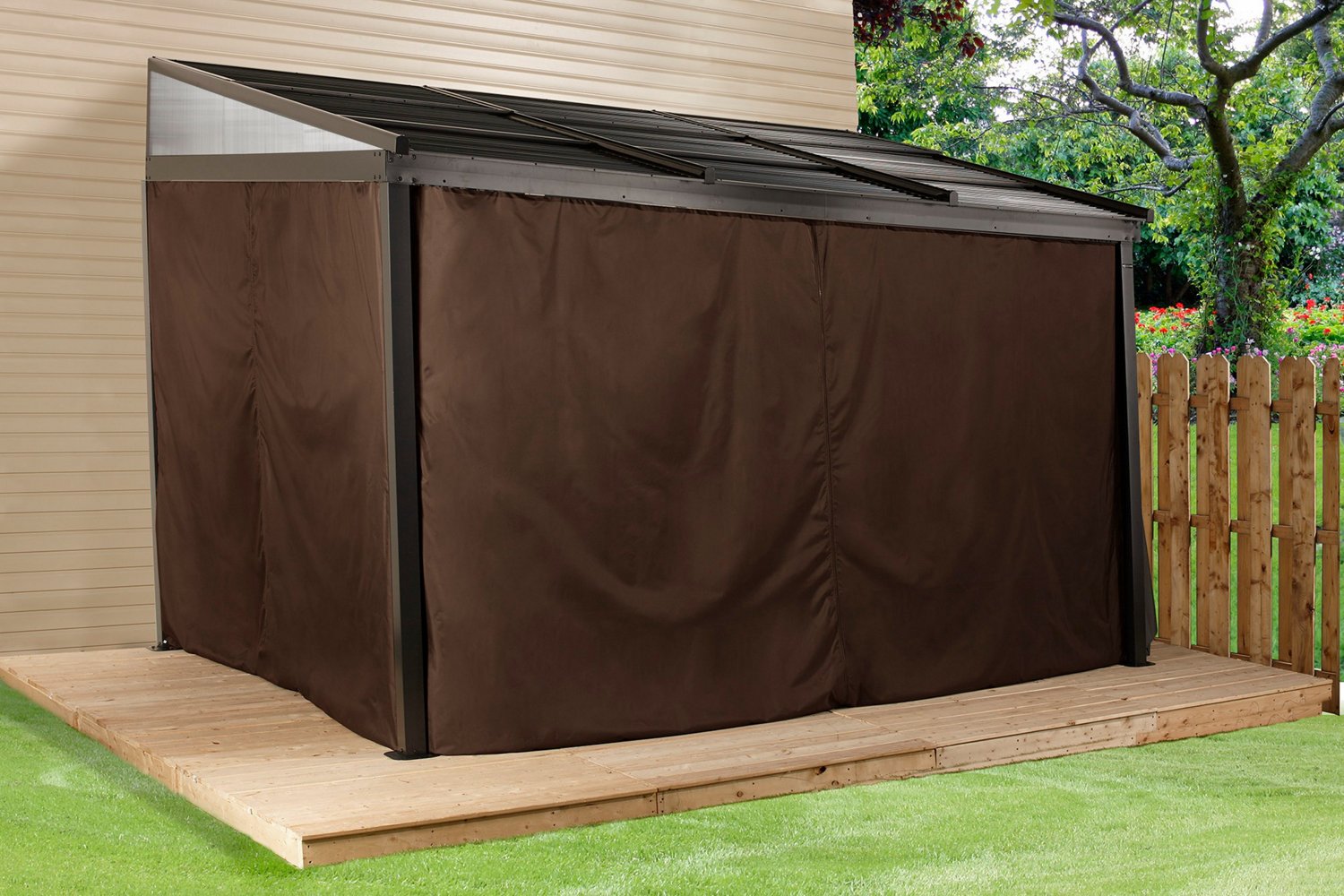 ShelterLogic Francfort Wall-Mounted Hardtop 10 ft x 12 ft Gazebo - view number 5
