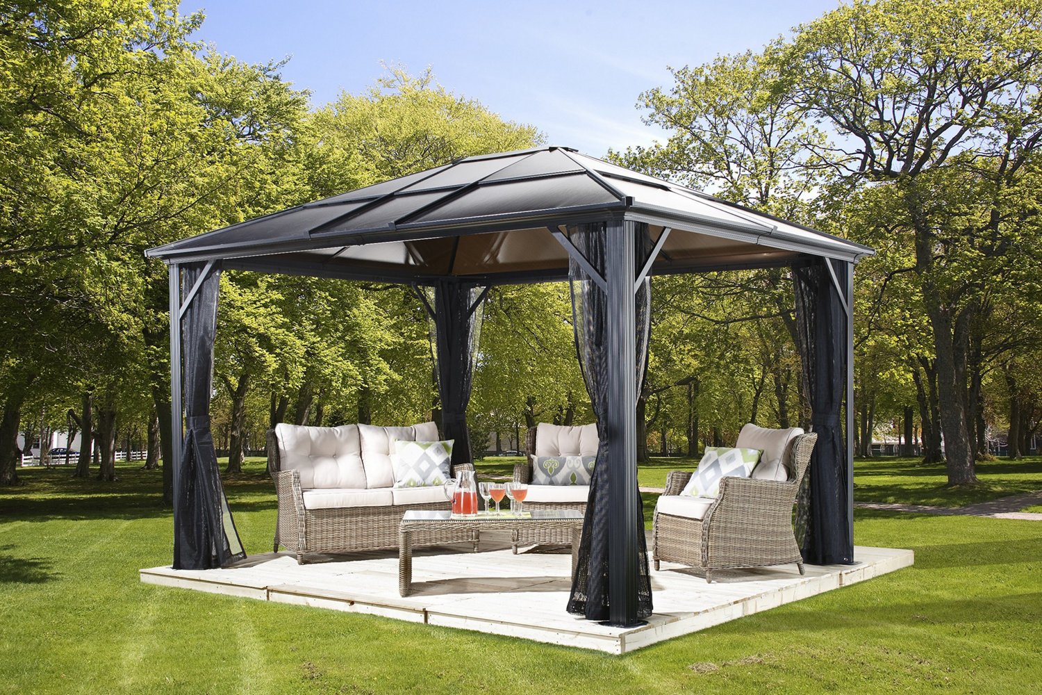 ShelterLogic Meridien Hardtop 10 ft x 10 ft Gazebo - view number 2