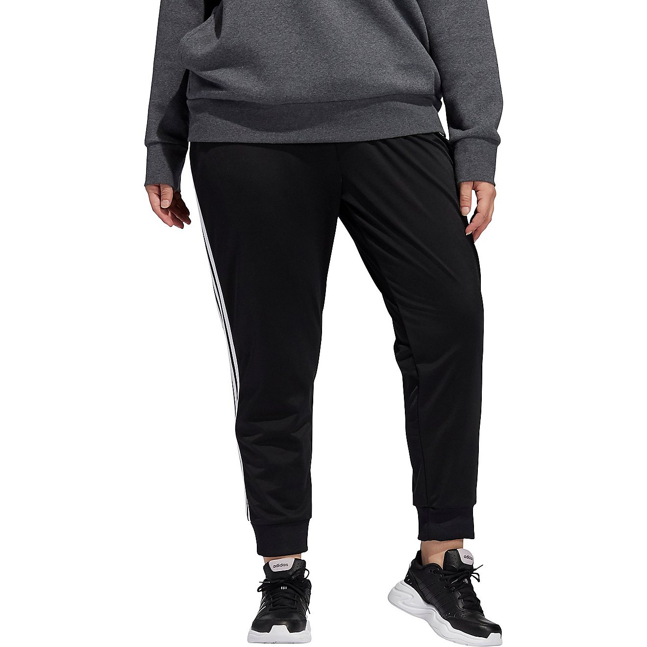 adidas Women's Essentials Cuffed Plus Size Sweatpants                                                                            - view number 1
