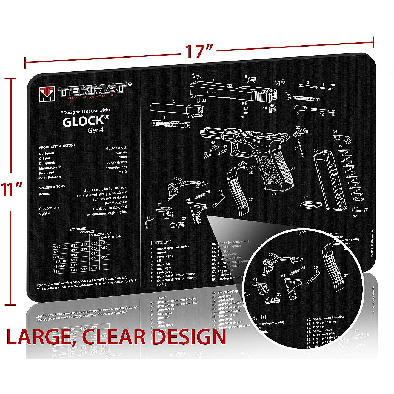 TekMat GLOCK Gen 4 Gun Cleaning Mat                                                                                              - view number 2
