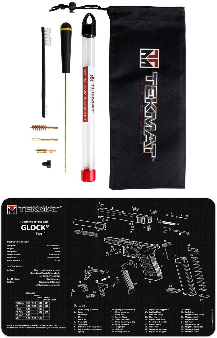 TekMat 11x17 Gun Cleaning Mat for Glock Gen5, Black: MGW