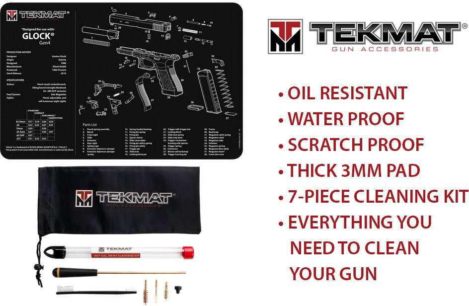  TekMat Glock Gun Cleaning Mat, Black : Sports & Outdoors