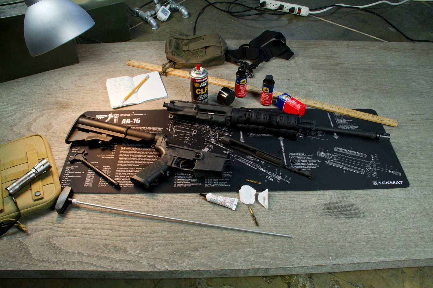 Guntec AR-15 ARMORER'S GUN CLEANING/ASSEMBLY MAT - Premium Outfitters USA