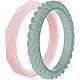 QALO Women's Stackable Silicone Wedding Ring Set                                                                                 - view number 1 selected