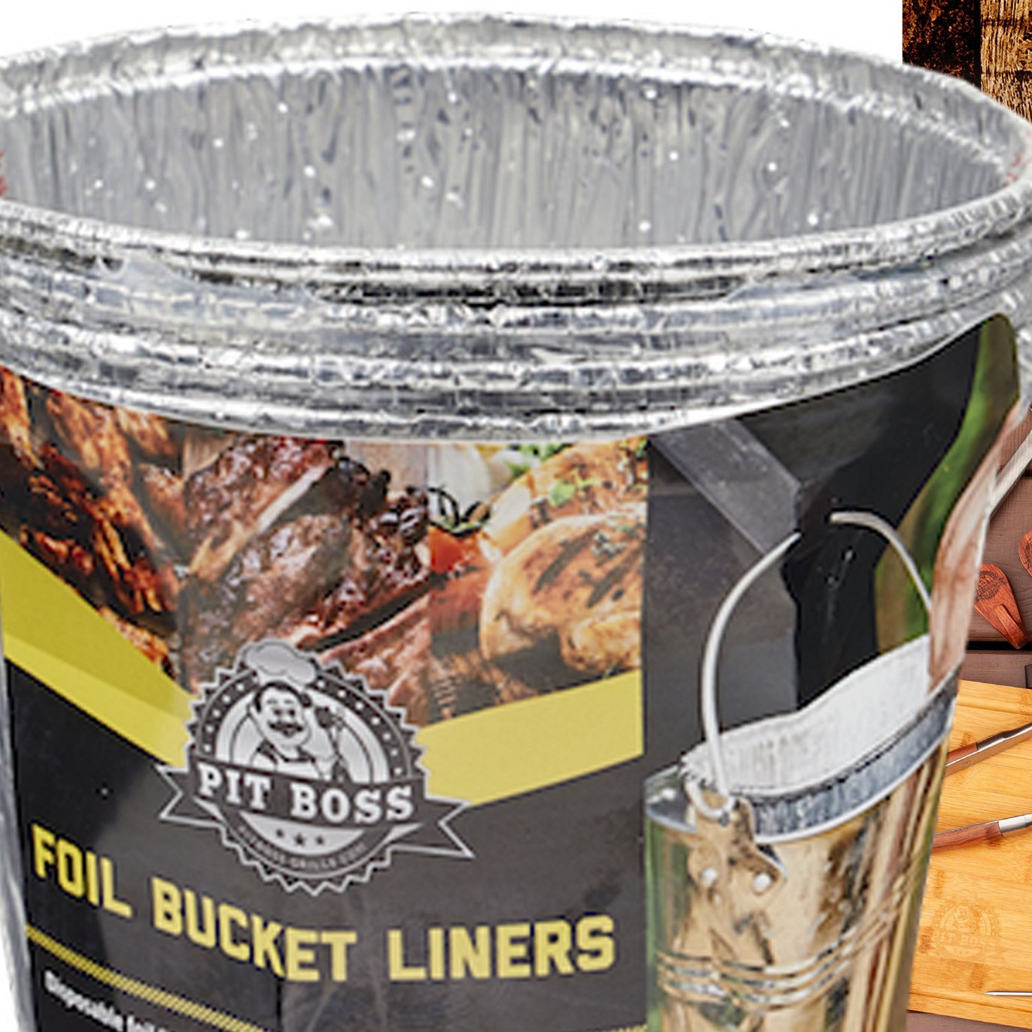 Pit Boss 6 In. Grease Bucket Foil Liners (6-Pack) - Zettler Hardware