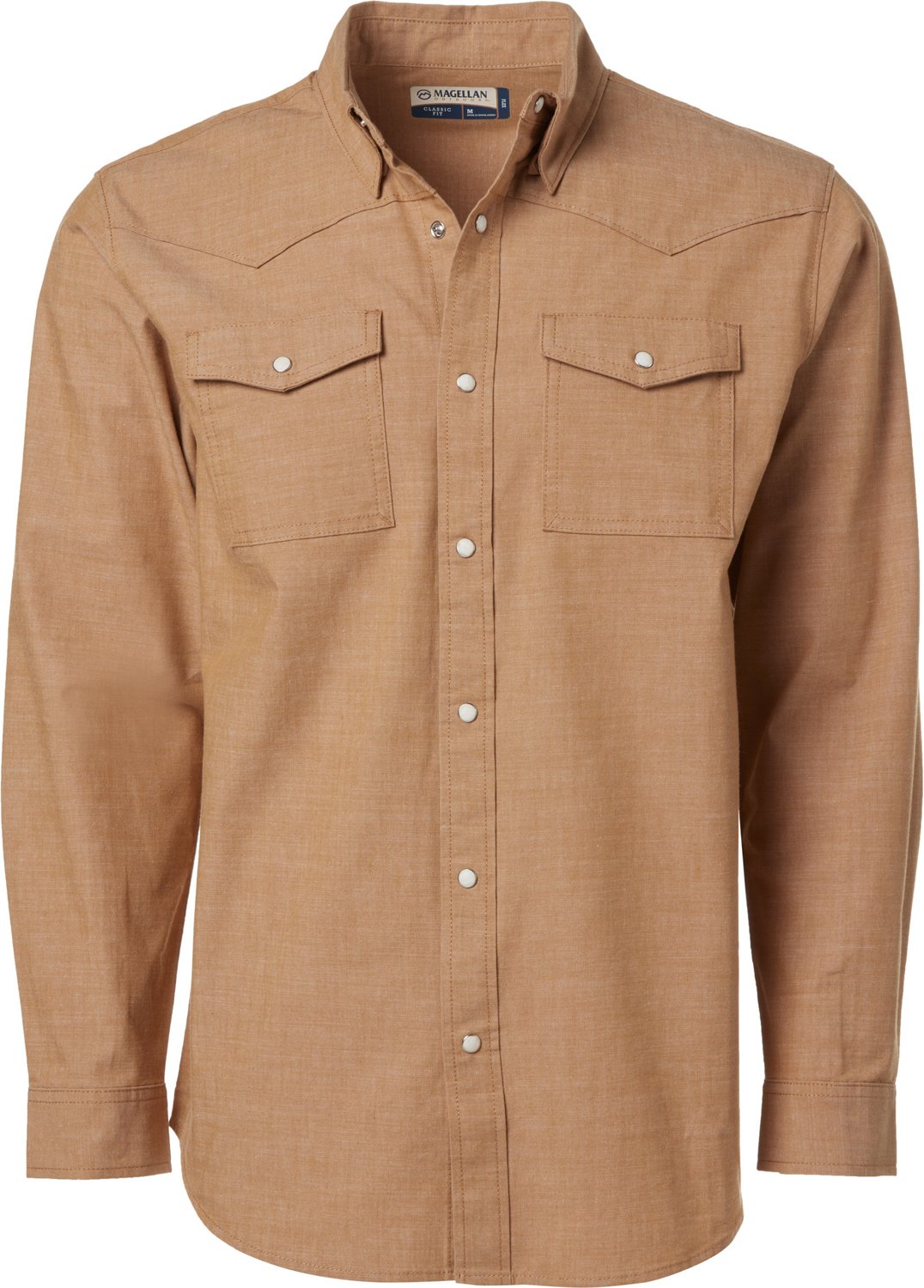Magellan Outdoors Men's Pecos Ridge Crosshatch Long Sleeve Shirt