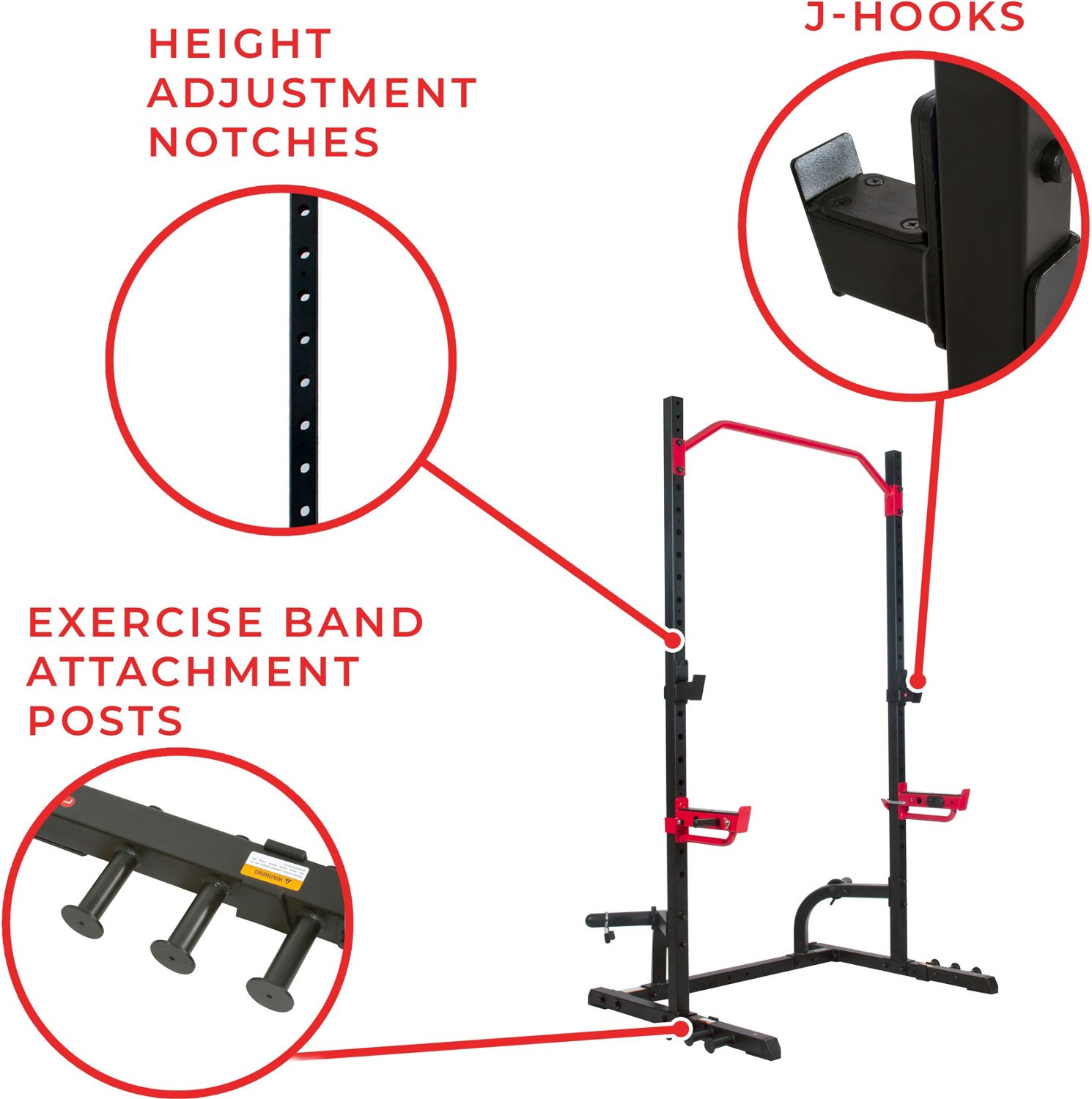 Sunny Health & Fitness Power Zone Squat Stand                                                                                    - view number 4