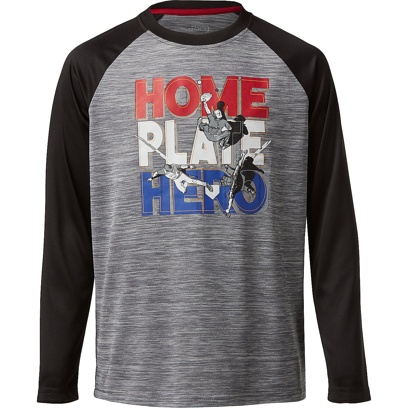 BCG Boys' Home Plate Hero Long Sleeve T-shirt                                                                                    - view number 1