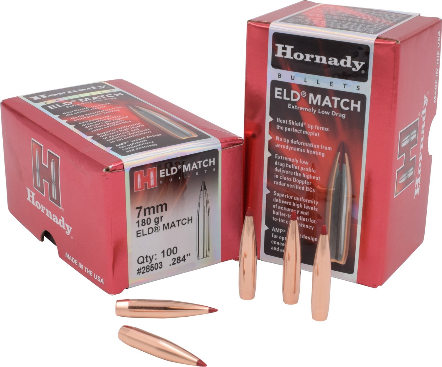 Hornady ELD Match 7 mm 180-Grain Reloading Bullets