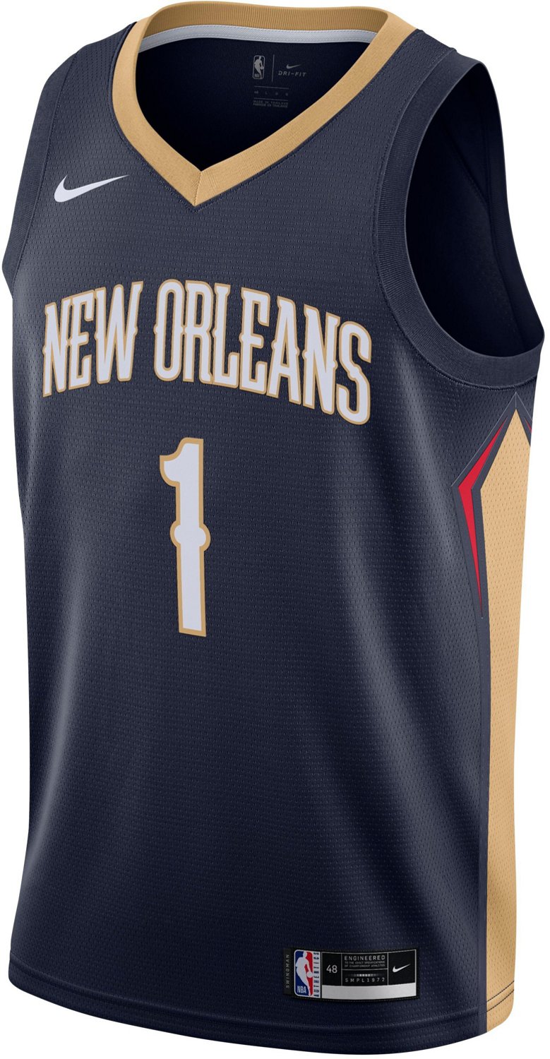 Nike Men's New Orleans Pelicans Zion Williamson Swingman Icon Jersey - view number 8