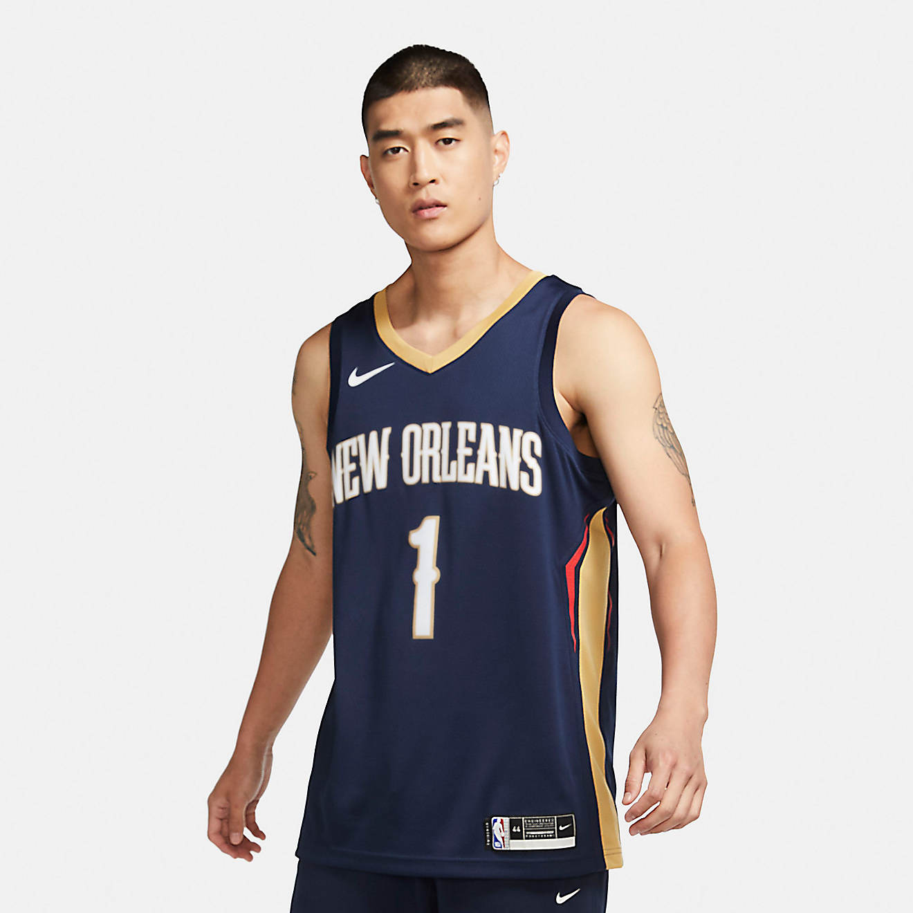 Nike Men's New Orleans Pelicans Zion Williamson Swingman Icon Jersey                                                             - view number 1