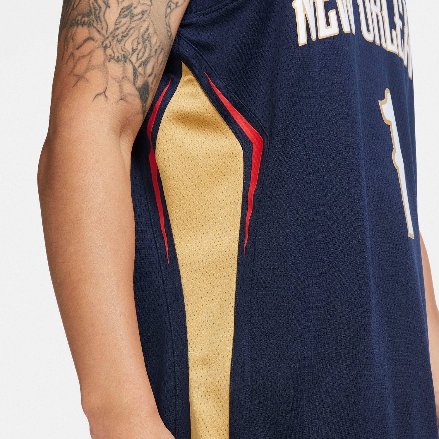 Nike Men's New Orleans Pelicans Zion Williamson Swingman Icon Jersey - view number 6