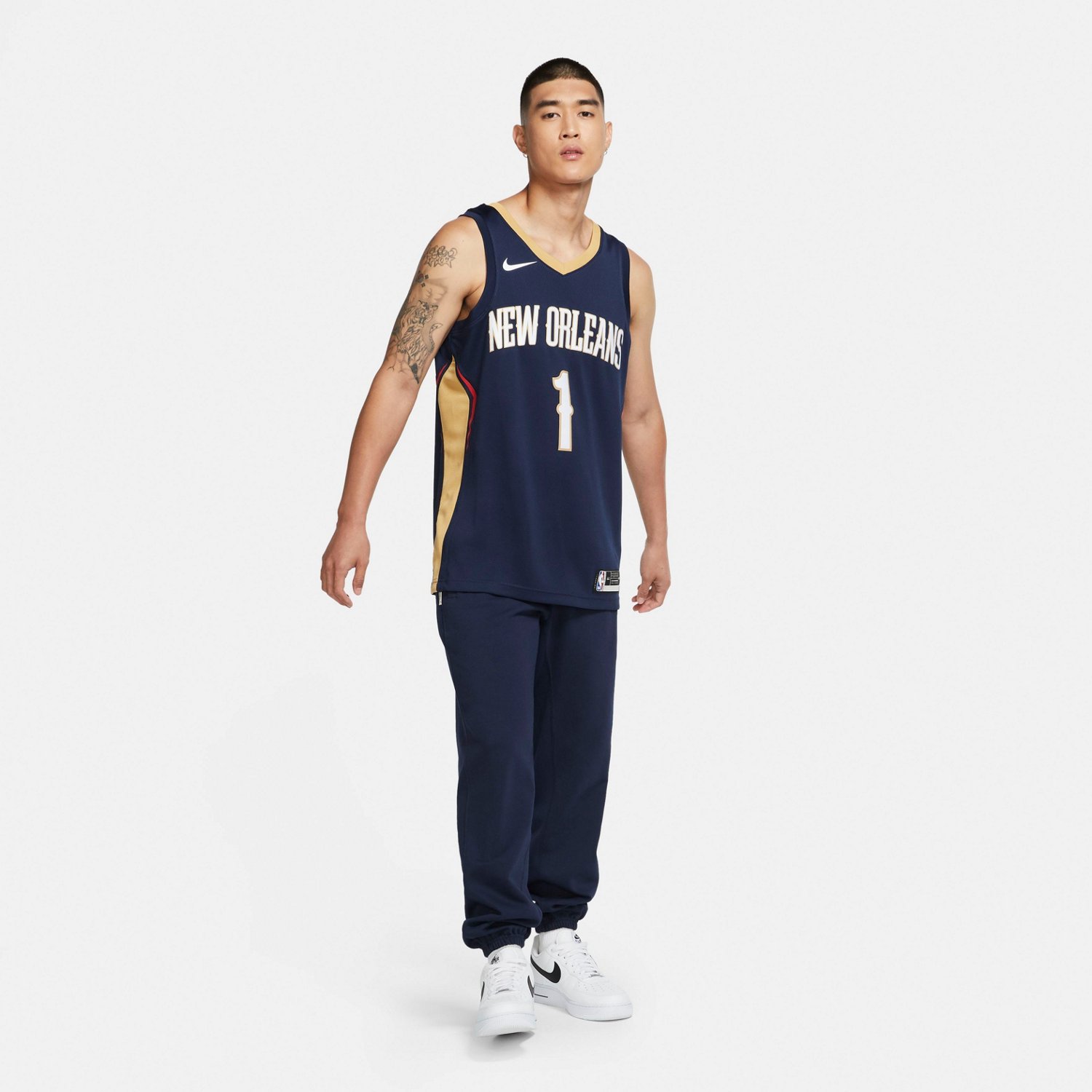 Nike Men's New Orleans Pelicans Zion Williamson Swingman Icon Jersey - view number 7