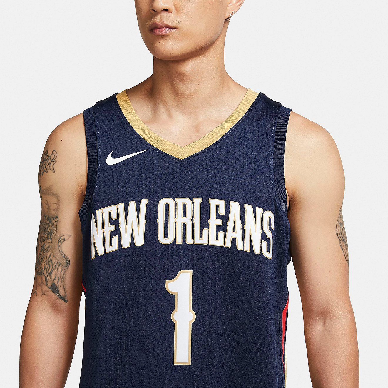 Nike Men's New Orleans Pelicans Zion Williamson Swingman Icon Jersey                                                             - view number 4