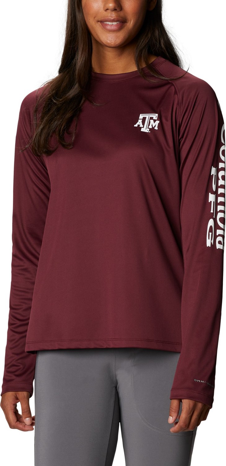 Columbia Sportswear Women's Texas A&M University Collegiate Terminal Tackle Long Sleeve T-shirt