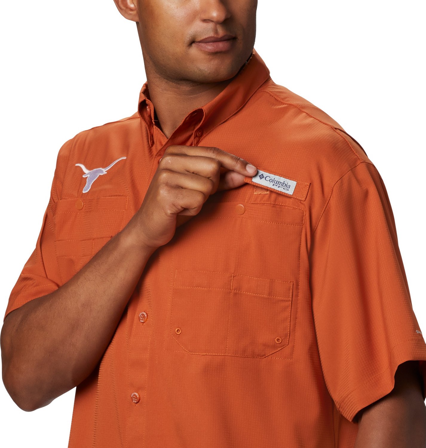Columbia Sportswear Men's University of Texas Tamiami Button-Down Shirt                                                          - view number 3