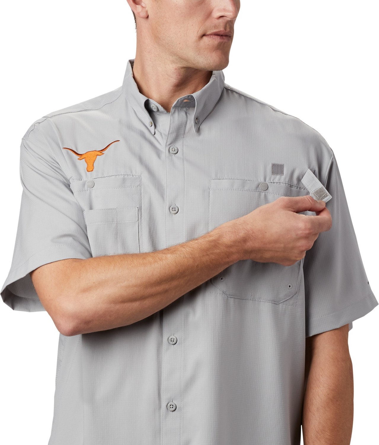 Columbia Sportswear Men's University of Texas Tamiami Button-Down Shirt                                                          - view number 3