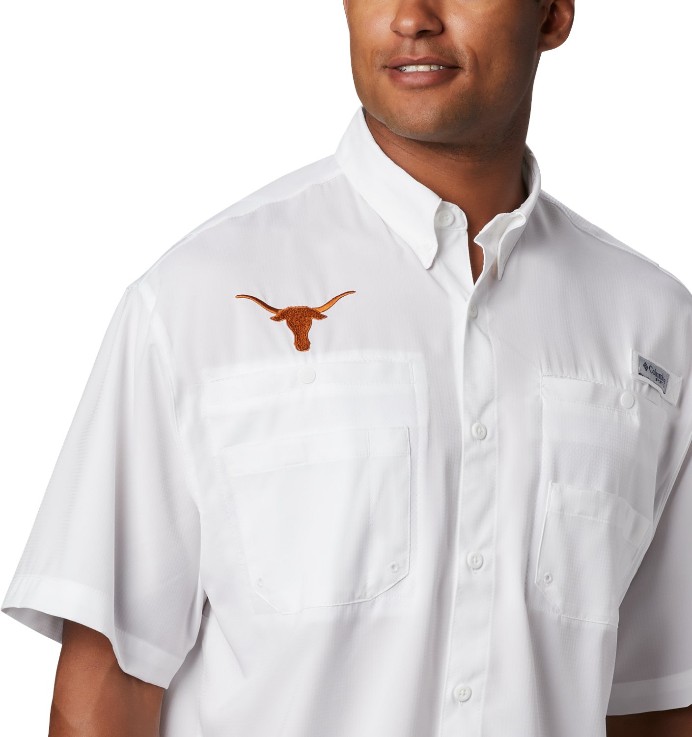 Columbia Sportswear Men's University of Texas Tamiami Button-Down Shirt                                                          - view number 3