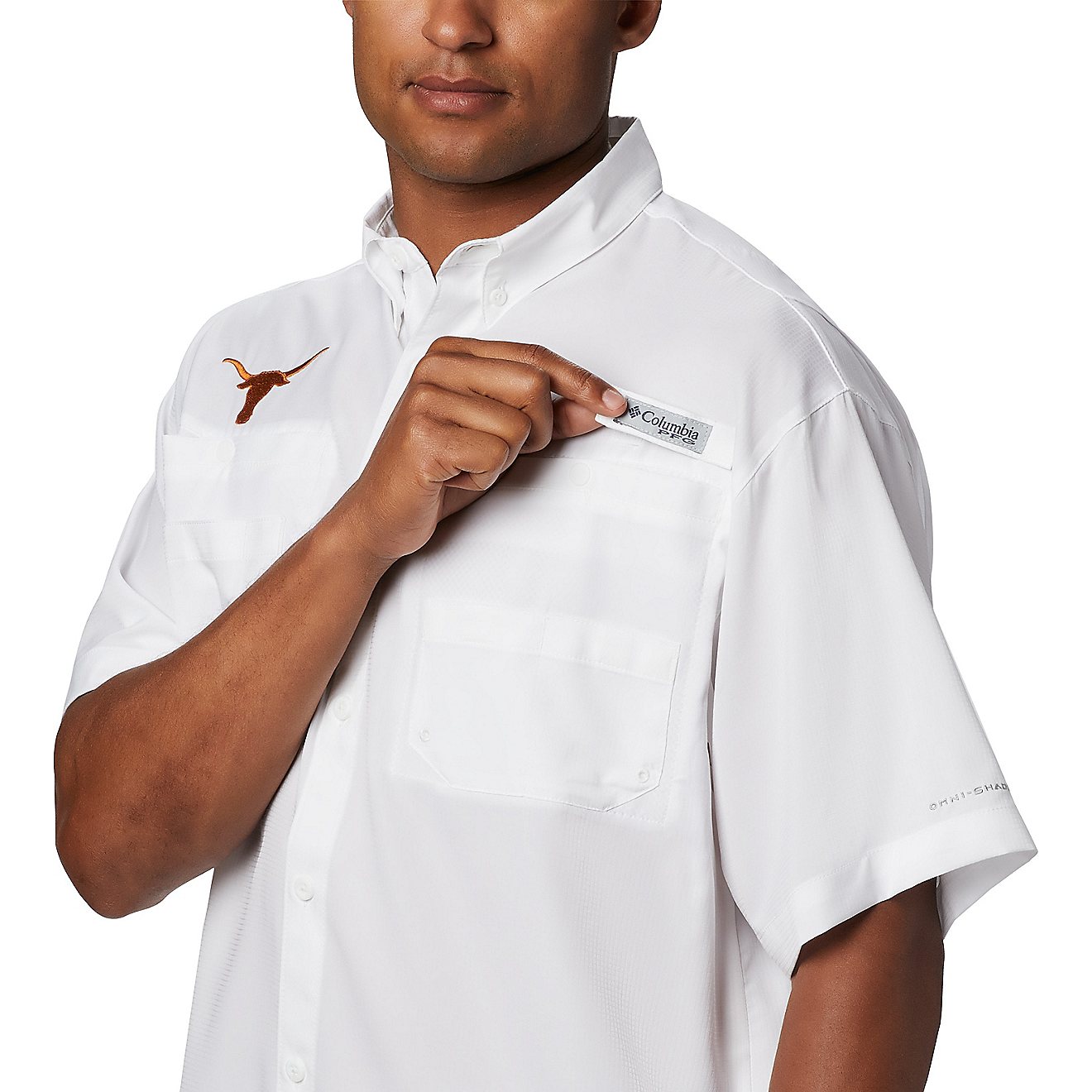 Columbia Sportswear Men's University of Texas Tamiami Button-Down Shirt                                                          - view number 3