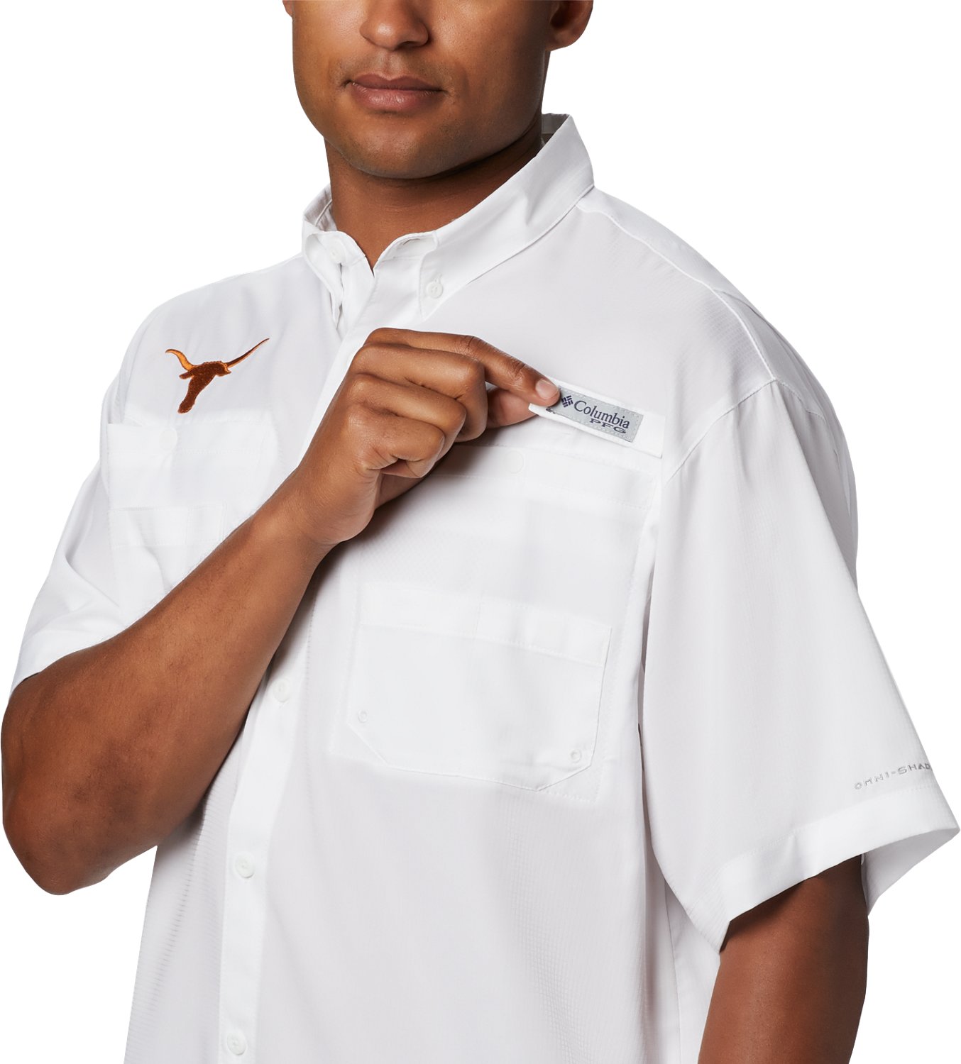 Columbia Sportswear Men's University of Texas Tamiami Button-Down Shirt                                                          - view number 4