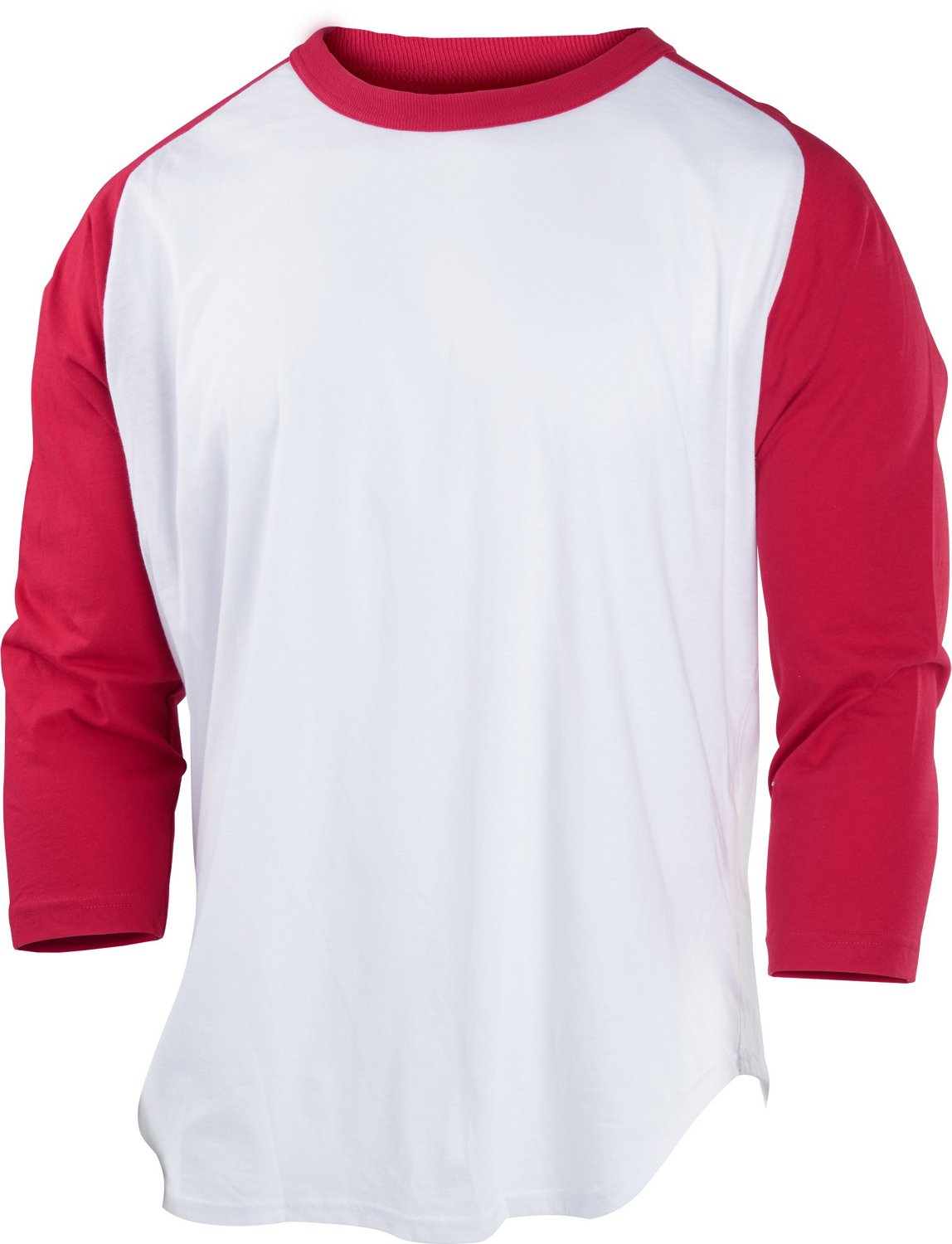 Nike Men's Pro Dri-FIT 3/4 Sleeve Baseball Tee - Grey/Red